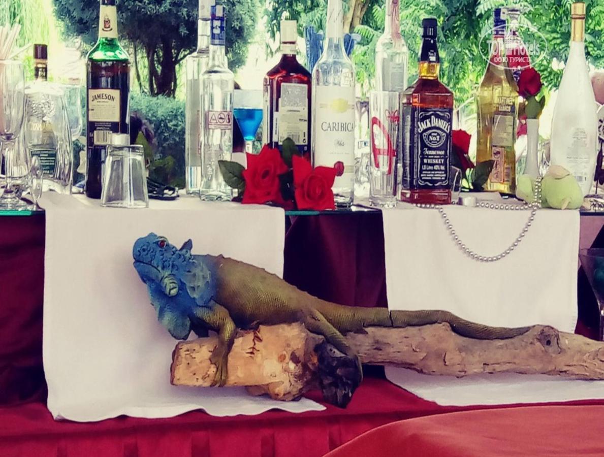 Golden Sunset Hotel&Spa Kemer Exterior foto Blue iguana at the bar